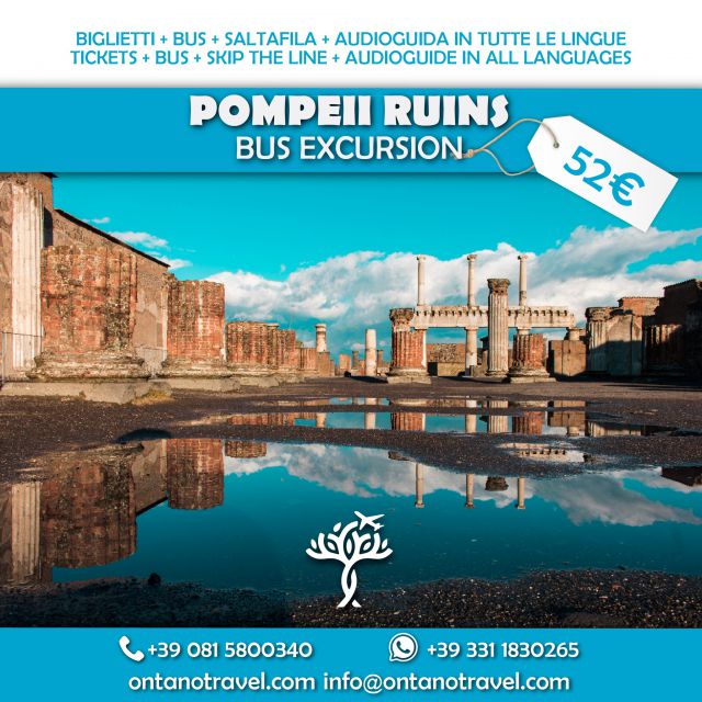 Visita gli scavi del sito archeologico tra i più belli d'Italia: Pompei! 😍😍 
👉🏻Con noi hai a disposizione il tour completo con l'opzione salta la fila + audioguida in tutte le lingue 🎫

Per info e prenotazioni: 
👉🏻 link in bio 
 📞 +390815800340
 📲 Whatsapp: +393311830265
 📩 info@ontanotravel.com

#ontanotravel #ontanoviaggi #pompeiscavi #pompeiruins #travel2023